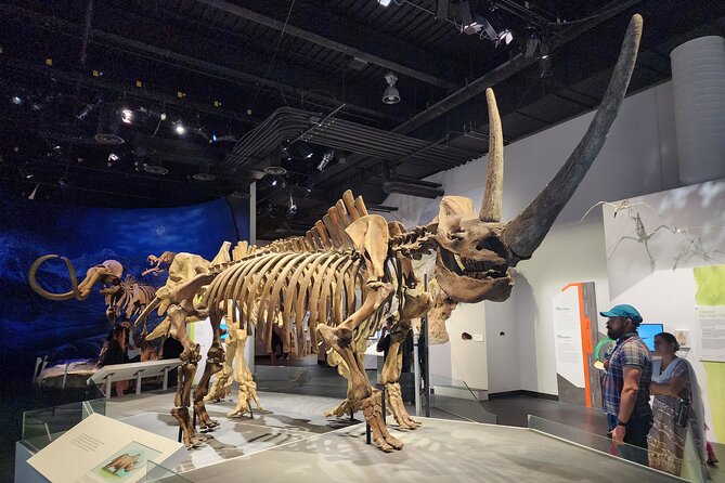 1 Day Guided Drumheller Tour: Calgary to Dinosaur Badlands - The 86-foot T. rex starts the day with a grin