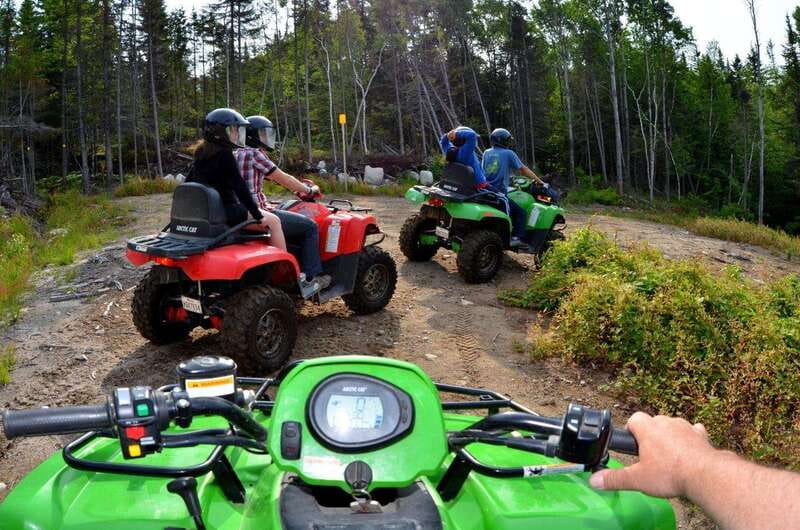 15 min. Tadoussac : Guided ATV tour excursion - From the farm to the forest trails