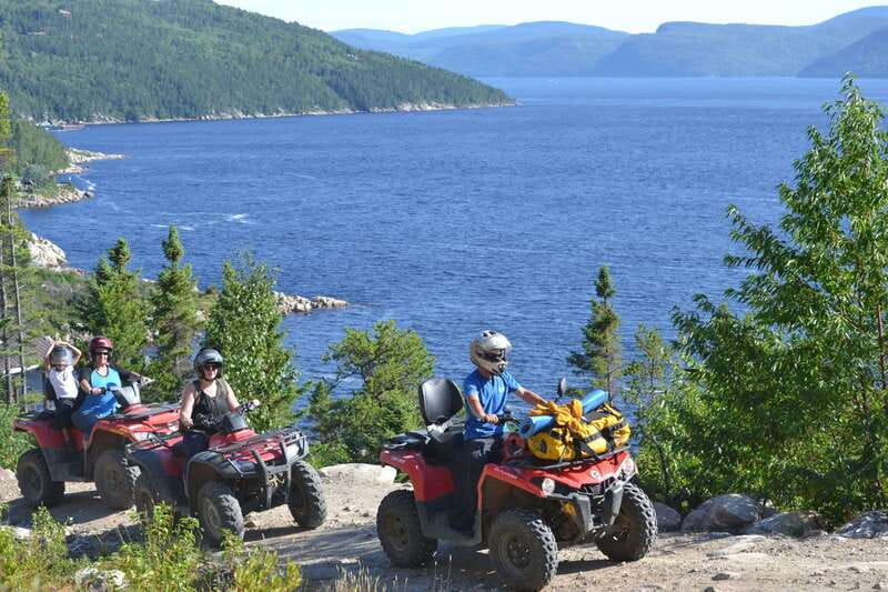 15 min. Tadoussac : Guided ATV tour excursion - What the 90-minute route feels like