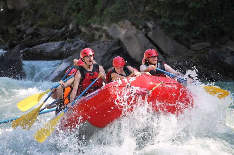 5-Hour Fraser River Rafting in Jasper National Park - Walking around Rearguard Falls