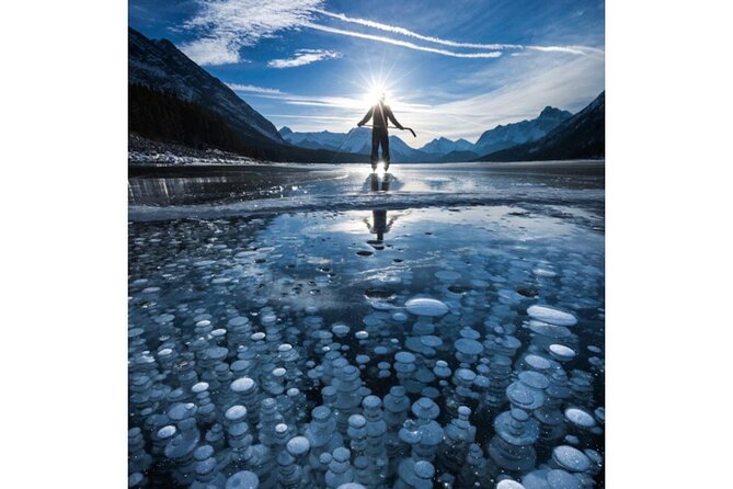 Abraham Ice Bubble/Sunwapta Falls,Snowshoeing,Icefield, Bow&Peyto - Bow Lake and Crowfoot Glacier