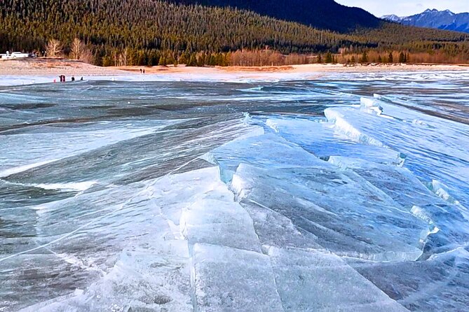 Abraham IceBubble, Peyto, Bow Lake with Snowshoeing& Icewalk - Sunwapta Falls replaces Abraham Lake outside winter