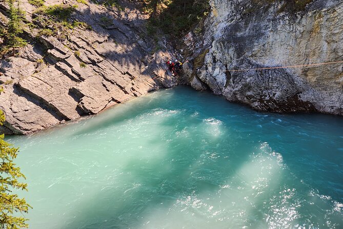 Adrenaline Aquatic Tour - Rappelling down the 30-meter canyon wall