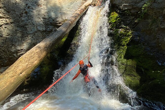 Adrenaline Canyoning Kelowna - Rappelling waterfalls, sliding, and swimming
