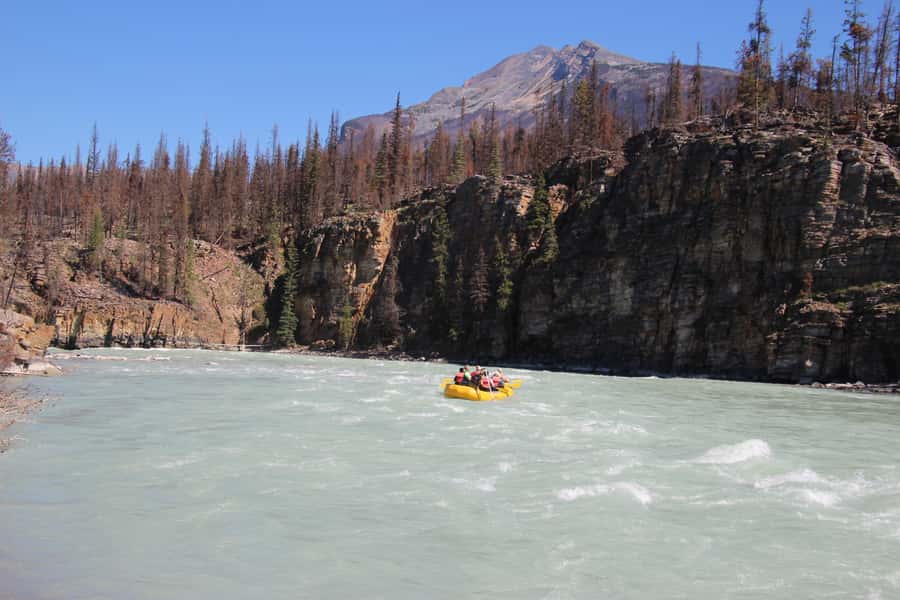 Athabasca Falls: Class 2 White Water Rafting Adventure - Getting suited up for cold river water