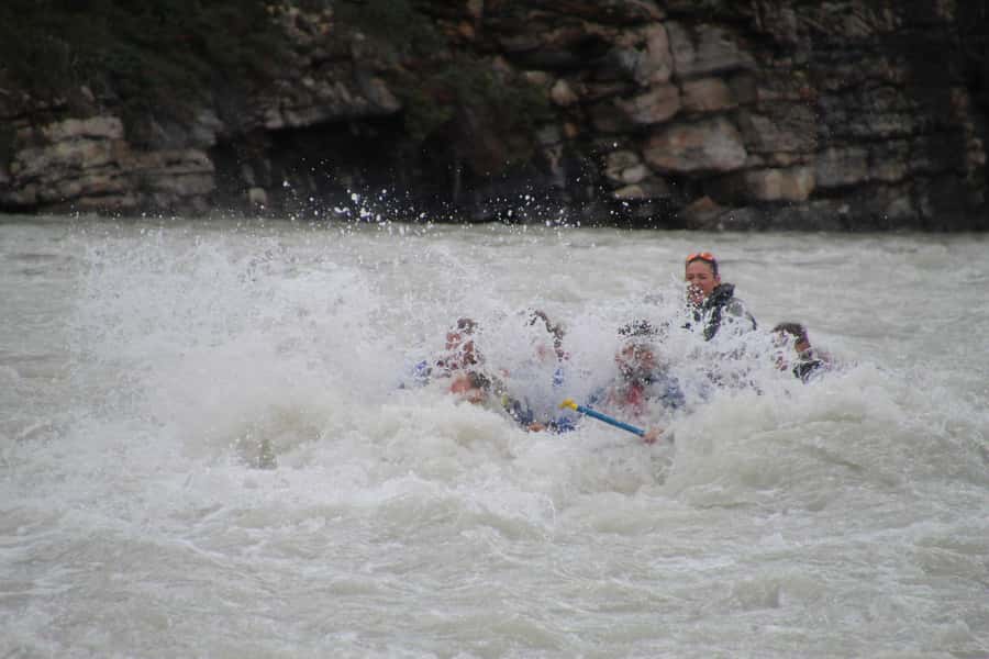 Athabasca Falls: Class 2 White Water Rafting Adventure - The opening rapids arrive within seconds