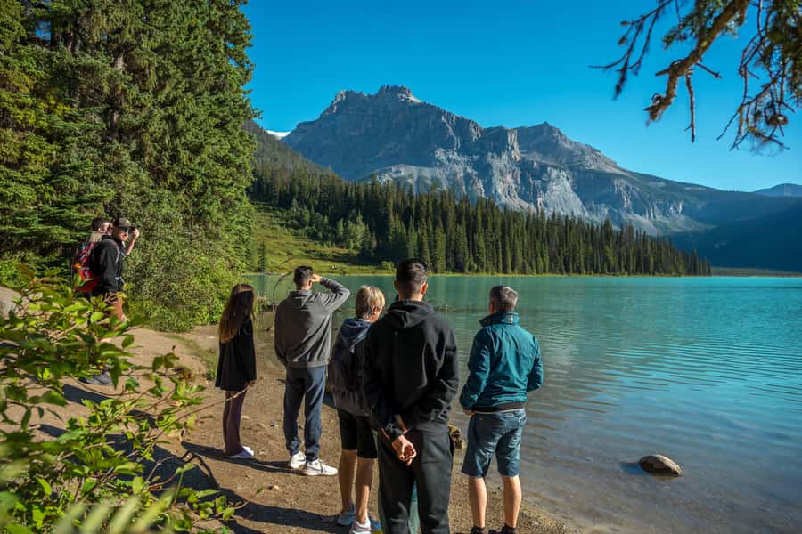 Banff: 3 National Parks, Takakkaw Falls, & Emerald Lake Tour - Starting at Banff Train Station