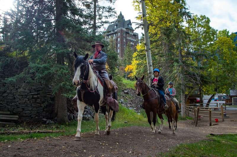 Banff: 4-Hour Sulphur Mountain Intermediate Horseback Ride - Passing the Fairmont Banff Springs Golf Course