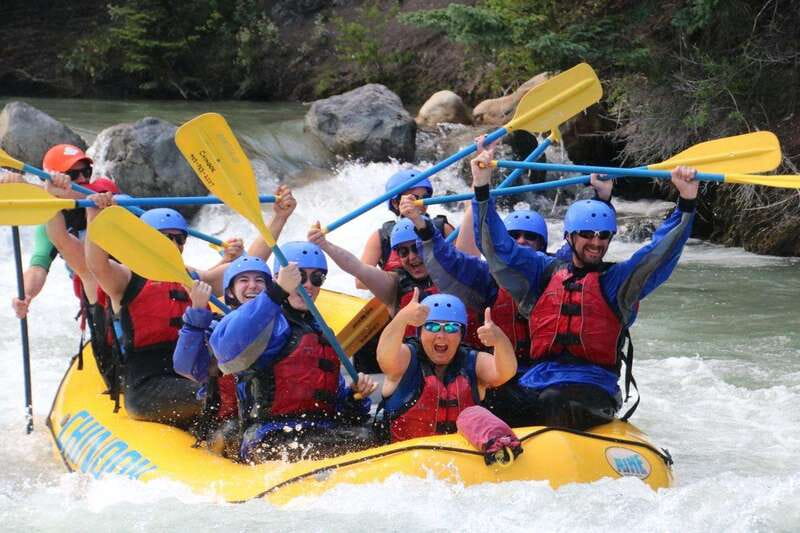 Banff: Afternoon Kananaskis River Whitewater Rafting Tour - The first calm stretches of river