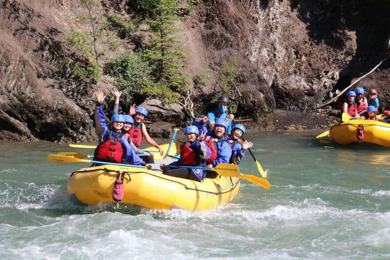 Banff: Afternoon Kananaskis River Whitewater Rafting Tour - Getting fitted and ready for the water