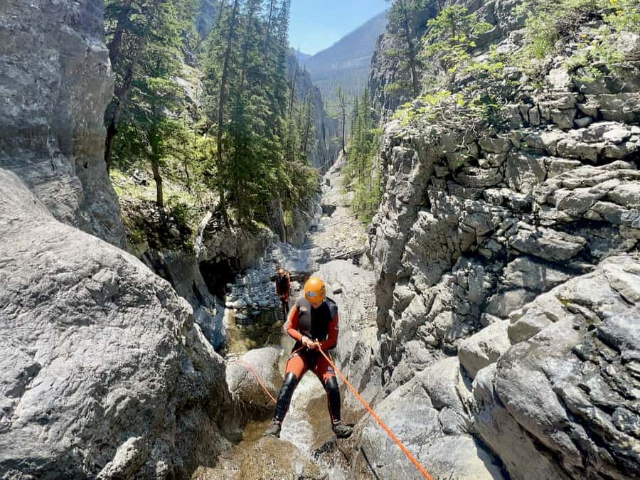 Banff: Ghost Canyon Tour with Slides, Rappels, & Jumps - How this compares with a simpler canyon trip