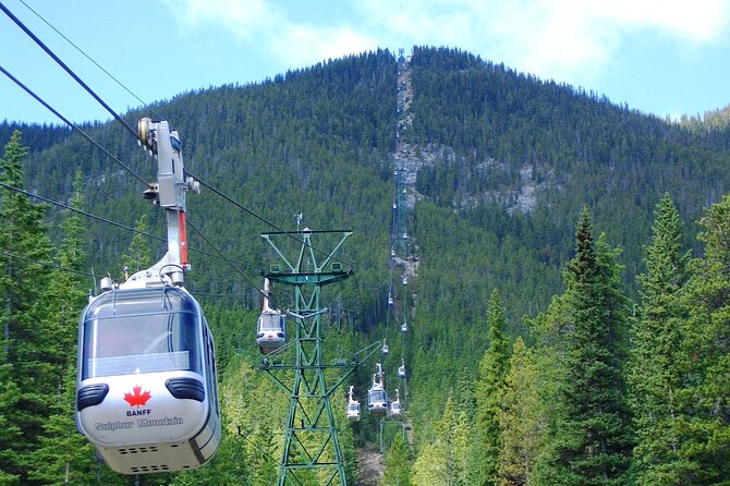 Banff Gondola Hot Springs Bow Falls and Three Lakes tour - From Calgary to the Rocky Mountain day