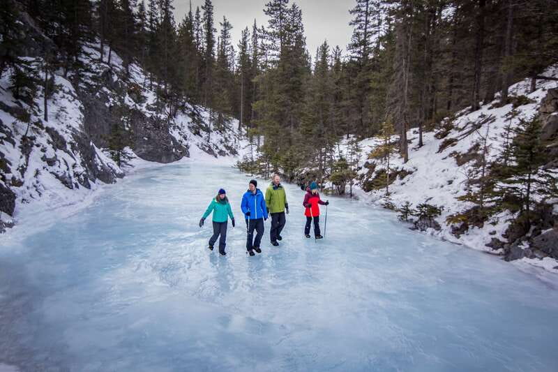 Banff: Grotto Canyon Icewalk - From Banff to Grotto Canyon by minibus