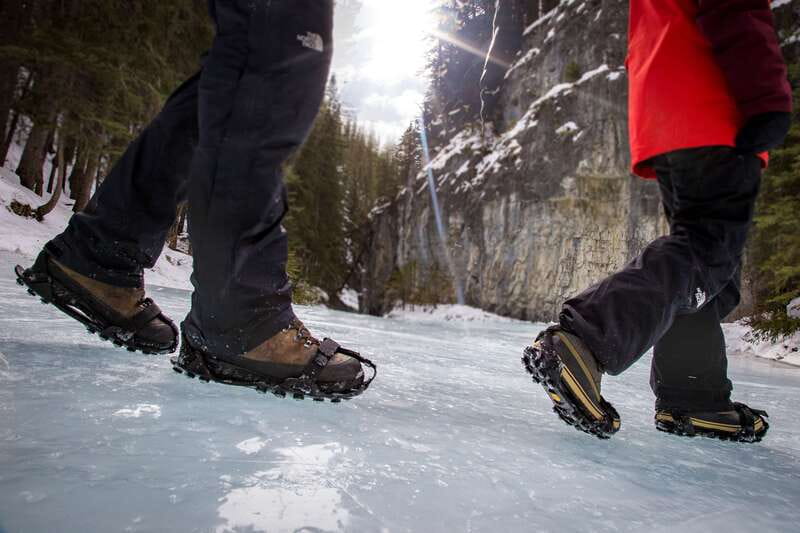 Banff: Grotto Canyon Icewalk - Reaching the icefalls