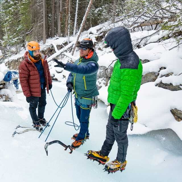 Banff: Introduction to Ice Climbing for Beginners - Moving up a frozen waterfall