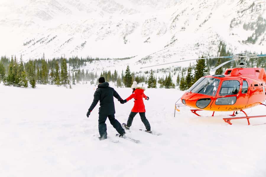 Banff/Jasper: Canadian Rockies Helicopter & Snowshoe Tour - Key points at a glance
