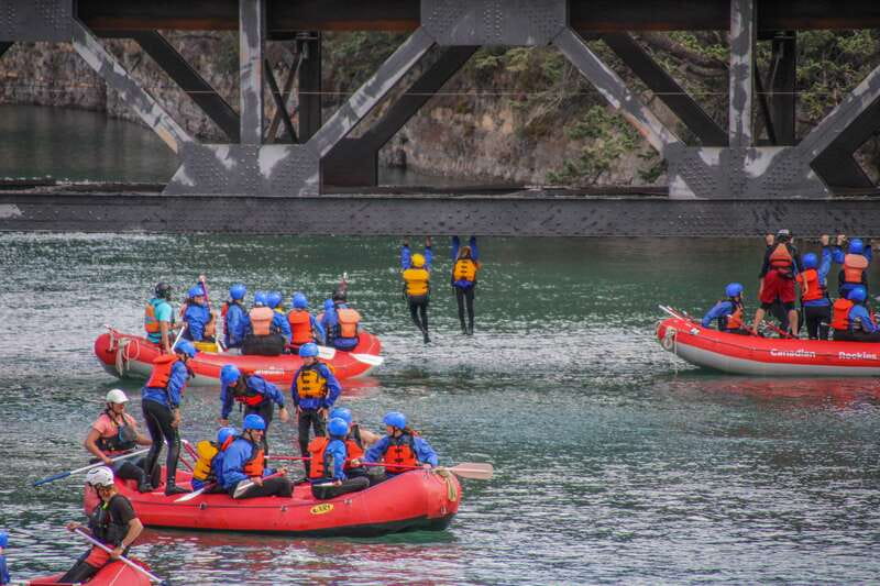 Banff: Kananaskis River Whitewater Rafting Tour - Calm water, swimming, and river games