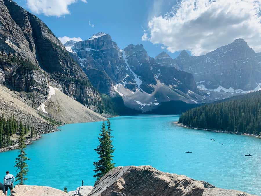 Banff Lake Louise Moraine, Emerald Glacier, Peyto & Bow Lake - Emerald Lake and Natural Bridge in Yoho National Park