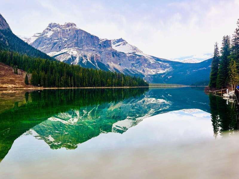Banff: Lake Louise, Moraine, Emerald Lake & Johnston Canyon - Emerald Lake brings a different kind of beauty