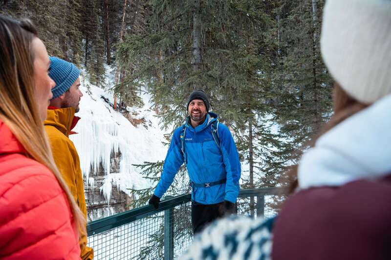 Banff: Morning or Afternoon Johnston Canyon Icewalk - Leaving Banff along the Bow Valley Parkway
