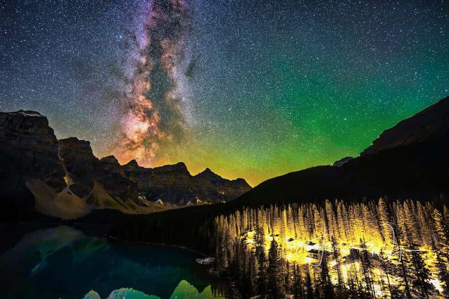 Banff OR Moraine Lake: Night Tour with possible Stargazing - The two-hour mountain night setup