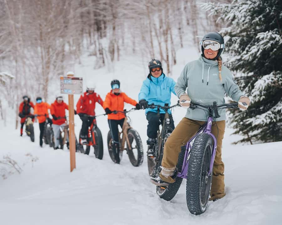 Banff Top Sights via Electric Fat Bike Tour All Skill Levels - The first trails reveal Banff at an easy pace