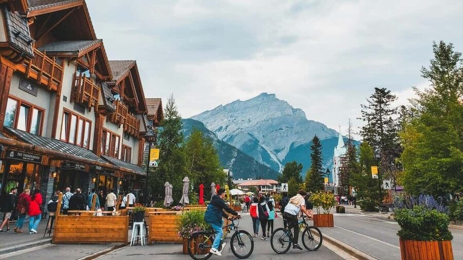Banff Town, Gondola, Hot Springs, Bow Falls & Three Lakes - Bow Falls, Cascade of Time Garden, and Surprise Corner