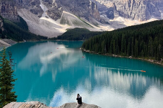Banff Town ,Lake Louise, Moraine , Emerald & Johnston Canyon Tour - Banff Avenue gives the day a town finish