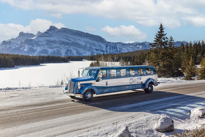 Banff Winter Tour Featuring Mountaintop Dinner and Banff Gondola - The afternoon begins at Two Jack Lake