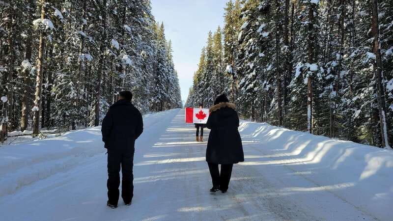 Calgary: Canmore, Banff, Lake Louise - Gondola Included - Two Jack Lake and the winter character of Banff
