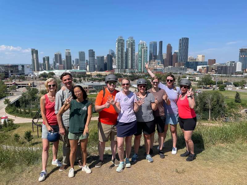 Calgary: City Bike Tour, Highlights and Bow River - A photo stop at Peace Bridge