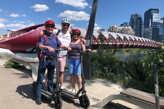Calgary City Highlights 2 Hour E-Scooter Tour - Bridges that give the tour its best views