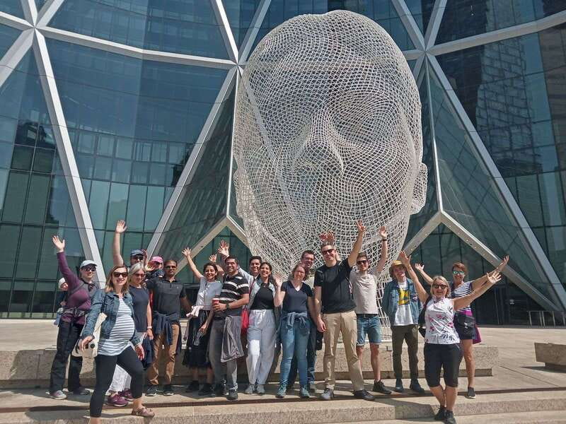 Calgary: City Highlights Walking Tour | 3-Hour - Starting under the red umbrella at The Edison