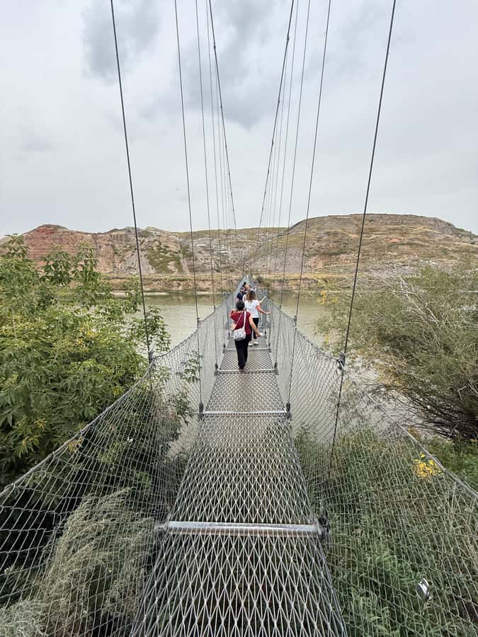 Calgary: Drumheller and Badlands Tour with Museum Entry - The Star Mine Suspension Bridge Adds a Change of Pace