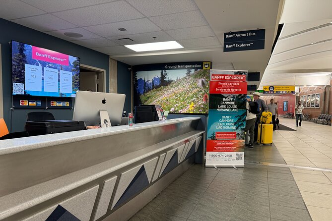 Calgary YYC Airport: Affordable Shared Shuttle to Banff & Canmore - The Mount Royal terminal and the end of the ride