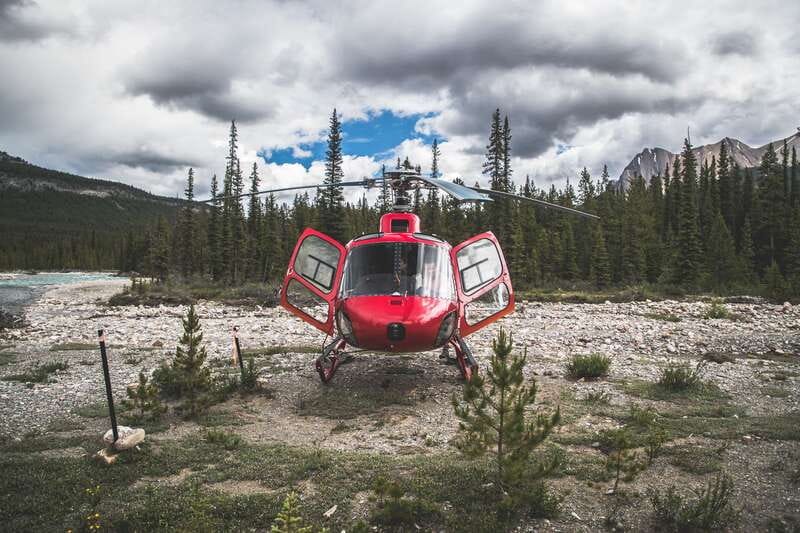 Canadian Rockies: Helicopter Flight with Exploration Hike - Seeing the Wilson Icefield from a helicopter