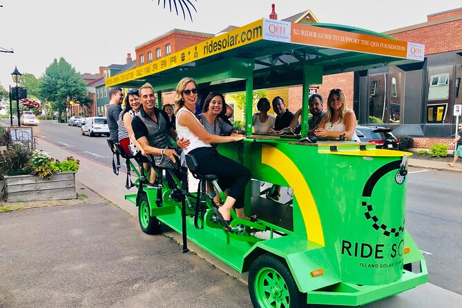 Charlottetown waterfront SOLAR PartyBike food & drink experience! - Prince Edward Battery and waterfront views
