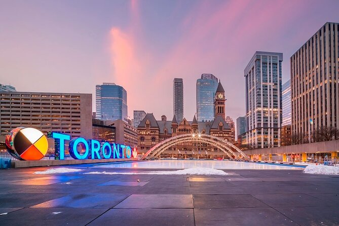 City Sightseeing Toronto Guided Night Bus Tour - The Royal Ontario Museum and a modern architectural highlight