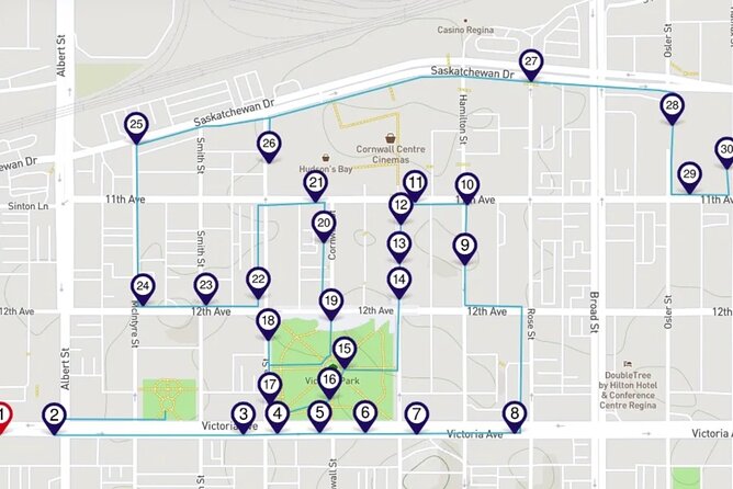 Discover Downtown Regina: a Smartphone Audio Walking Tour - Civic buildings around Victoria Park