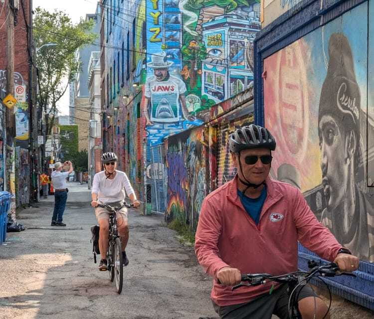 E-bike through Toronto's Dynamic Neighbourhoods - Graffiti Alley and Toronto’s changing public art