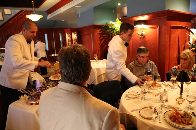 Evening Gourmet Tour 5 Course Dinner - History and Food in Old Quebec City - Riding the funicular above Lower Town