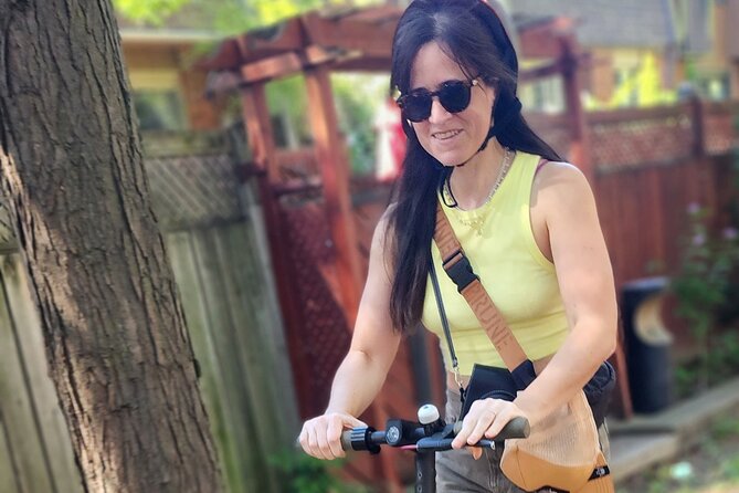 Experience Old Montreal on e-scooters with a local comedian - Following the Lachine Canal bike route