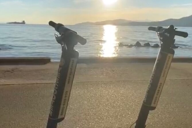Explore Stanley Park on Electric Scooters - The logging heritage arch