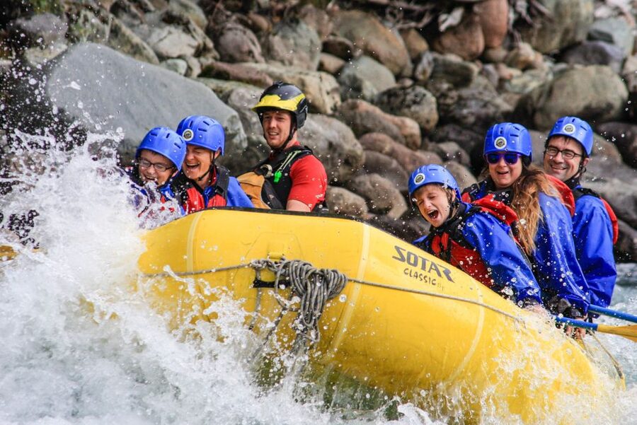 Family-Friendly Cheakamus Splash - Getting suited up for a first rafting trip