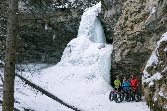 Fatbike Frozen Waterfall Tour - The frozen waterfall payoff