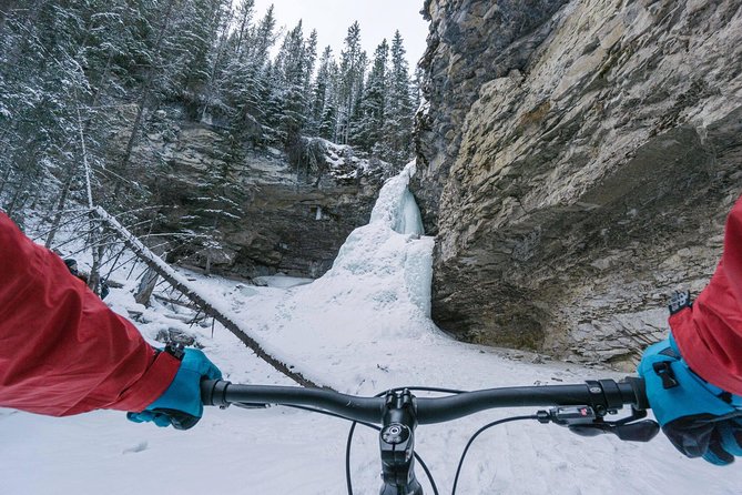 Fatbike Frozen Waterfall Tour - Pedaling through the Canadian Rockies