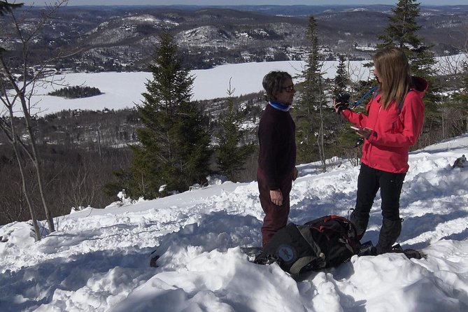 Fire Man Guided Snowshoe Tour in Mont-Tremblant - Walking into the winter forest