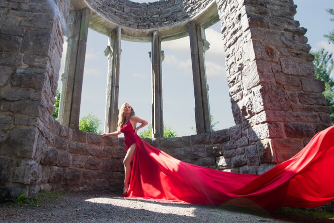 Flying Dress Photoshoot Experience in Ottawa - Posing help for people who dislike cameras