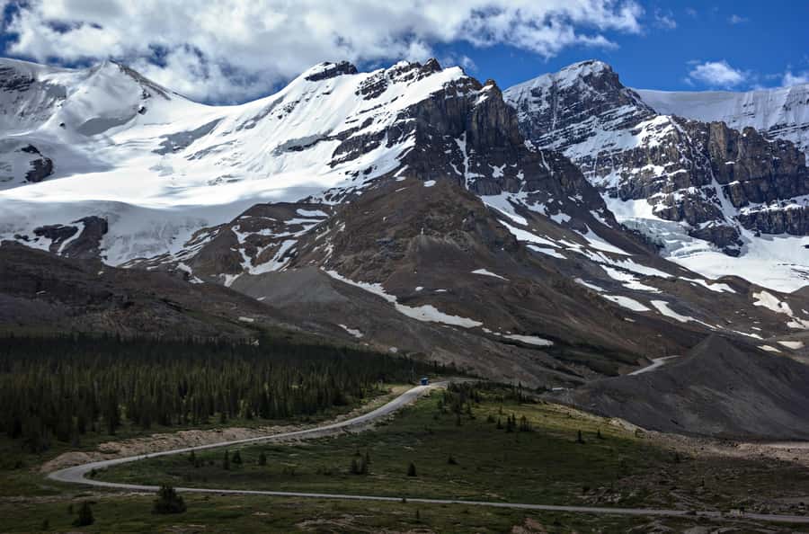 From Banff: Scenic Icefields Parkway Premium Guided Day Tour - The Columbia Icefield fills the middle of the day
