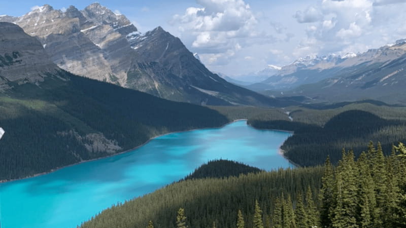 From Canmore/Banff: Icefields Parkway Experience - Bow Lake, the first big view